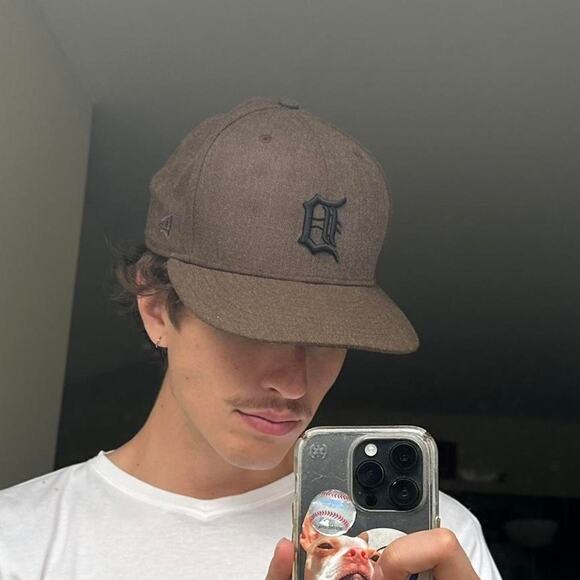 Vintage faded mlb detroit tigers fitted hat brown - Picture 5 of 7